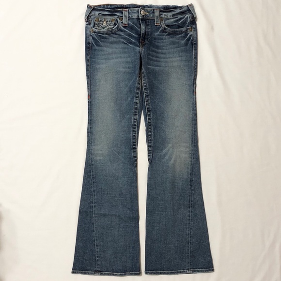 True Religion Joey Twisted Flare Denim Jeans - 31 - Picture 3 of 16